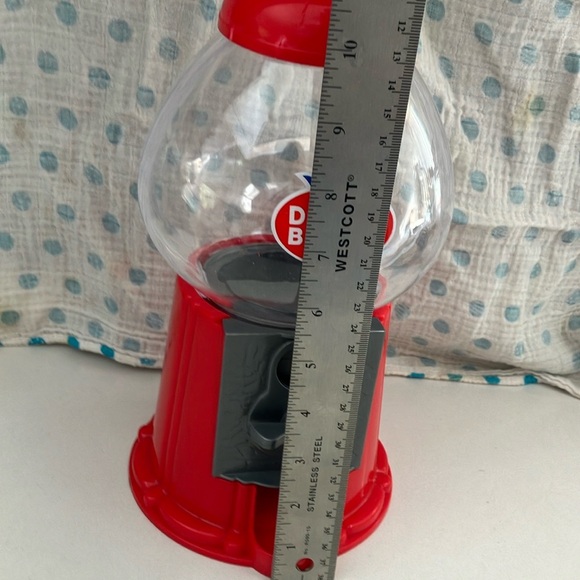 Dubble Bubble Red Gumball Dispenser Machine Toy plastic vintage style - Picture 11 of 12